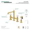 Kingston Brass KS7272PXBS English Country 8" Bridge Kitchen Faucet W/ Sprayer, Brass KS7272PXBS - alternate 6